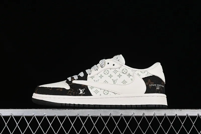 All categories Air Jordan Jordan series basketball shoes Air Jordan 1 Low High-end customized low-top sneakers Travis Scott x Fragment Design x Air Jordan 1 Low OG SP AJ1 Joe 1 LV classic black gold low-top cultural casual sneakers SJ2068-103